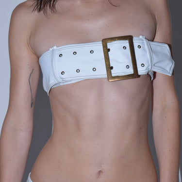 Bandera Bandeau Top in White