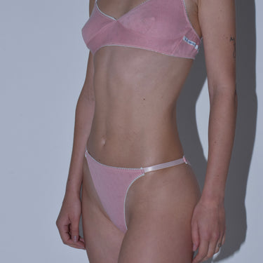 Pink Pointelle High Rise Knickers