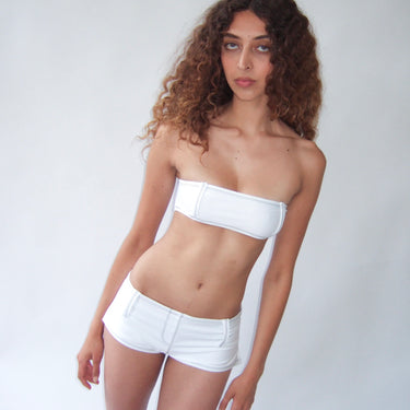 Bandera Bandeau Top in White