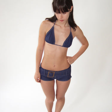 Bandera Triangle Top in Navy