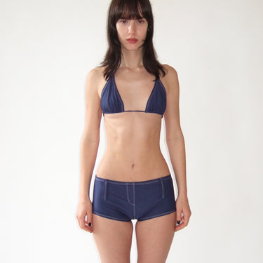 Bandera Triangle Top in Navy