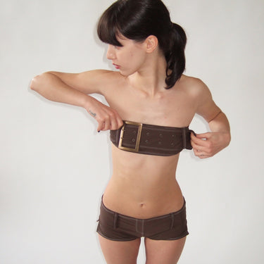 Bandera Bandeau Top in Brown