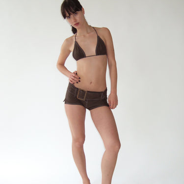 Bandera Triangle Top in Brown