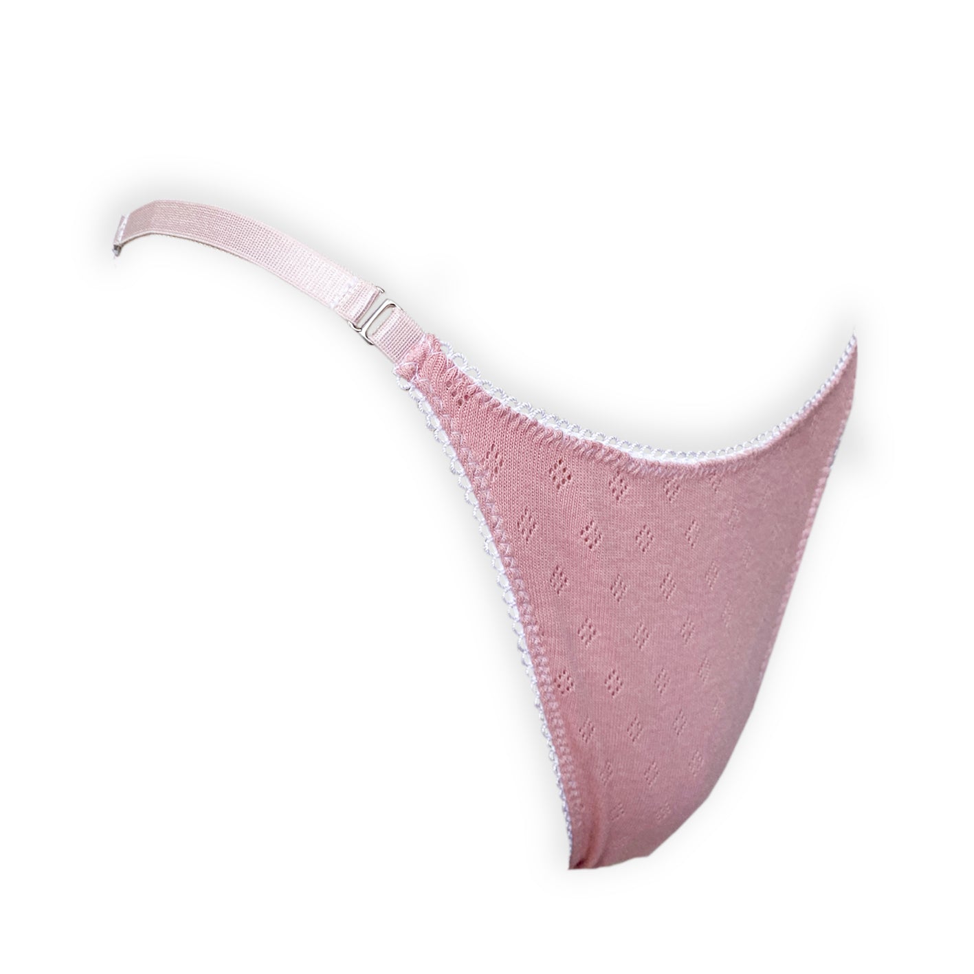 Pink Pointelle High Rise Knickers